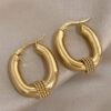 Halo Twist Hoops | Luciana Luxe