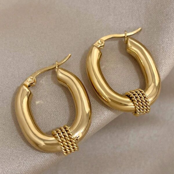 Halo Twist Hoops | Luciana Luxe