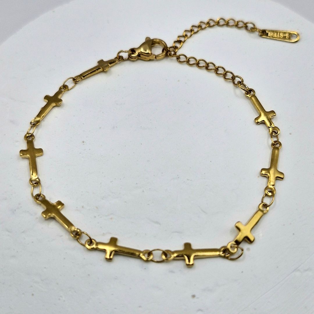 Cleo Cross Bracelet | Luciana Luxe