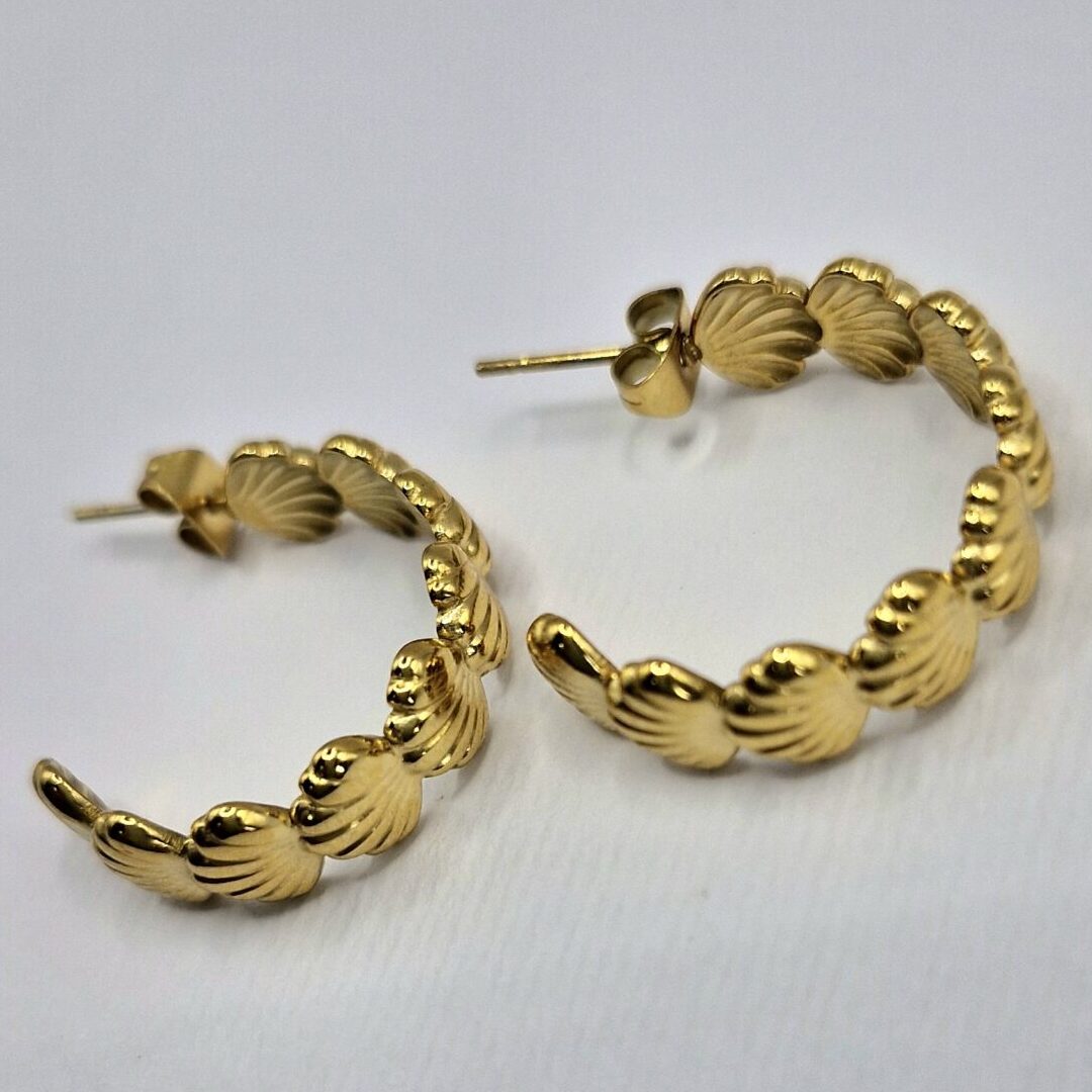 Shelly Shell Earrings | Luciana Luxe