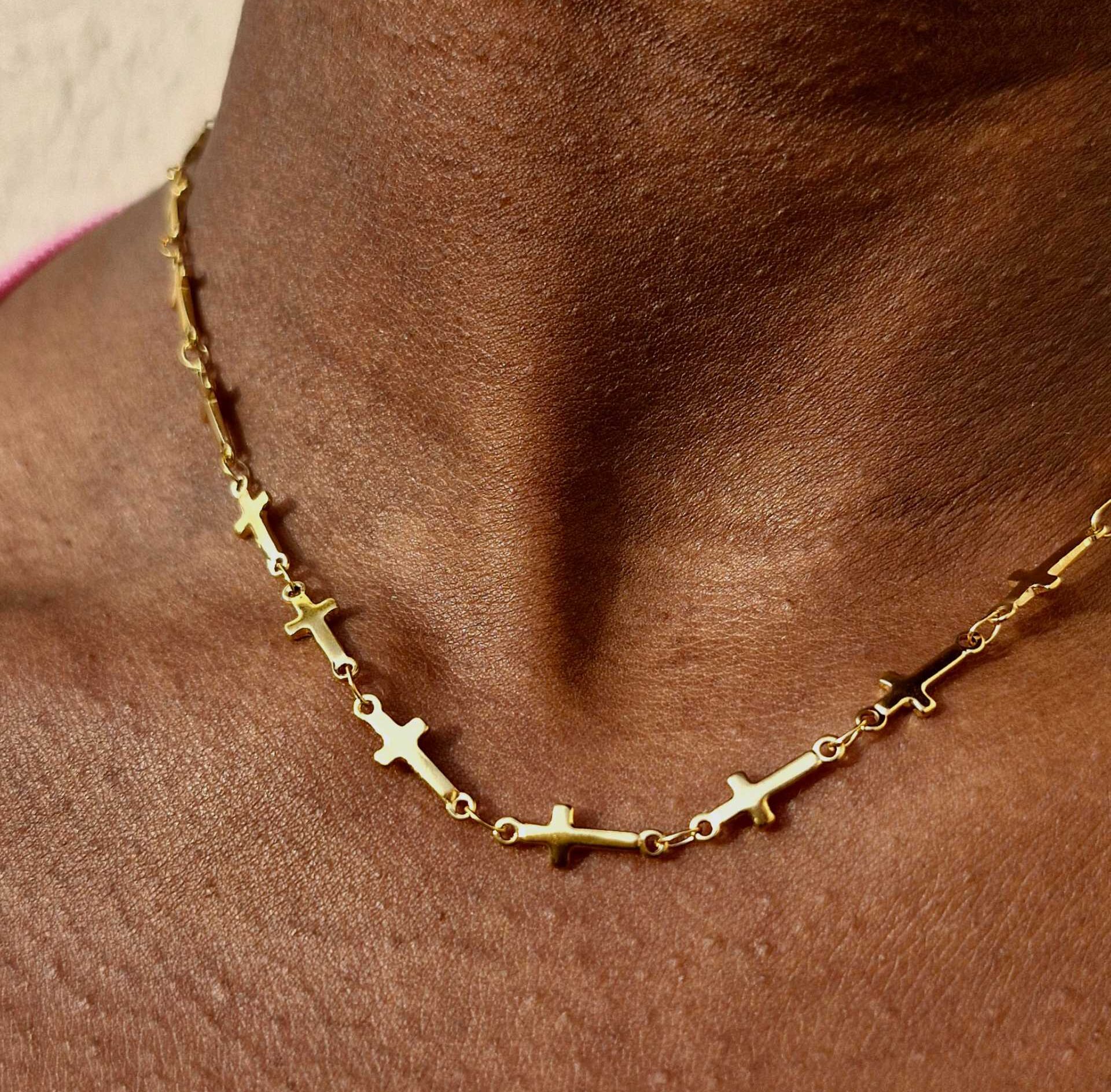 Cleo  Cross Necklace | Luciana Luxe